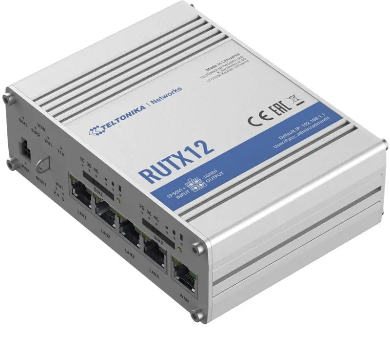 Router Wireless TELTONIKA RUTX12 | 4G LTE, Cat 6