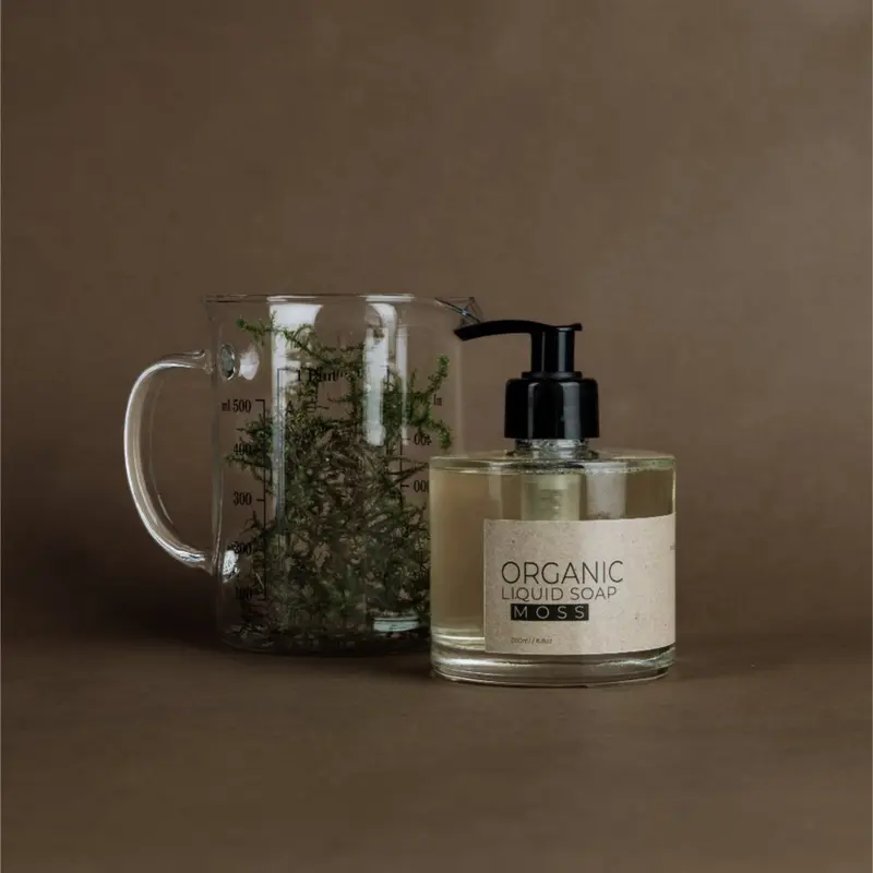 Săpun lichid organic MOSS (dispenser din sticlă)