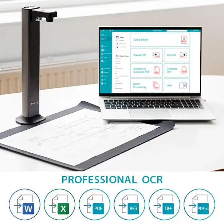 Scanner IRIS 464415 | Portabil, USB, Negru