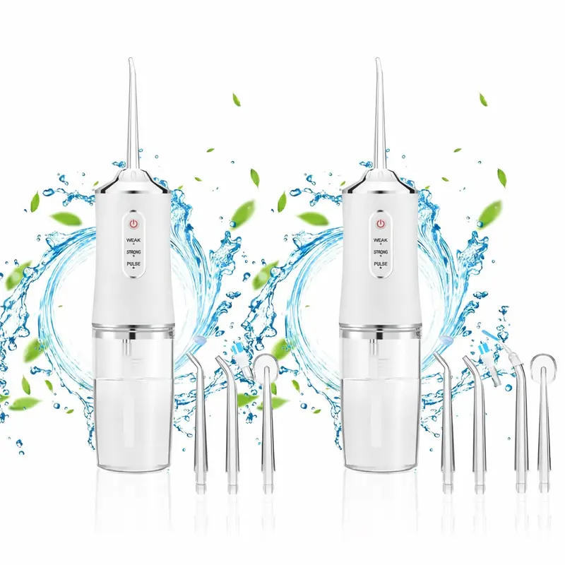 Set 2 bucati Irigator Bucal Portabil cu Rezervor 220 ml