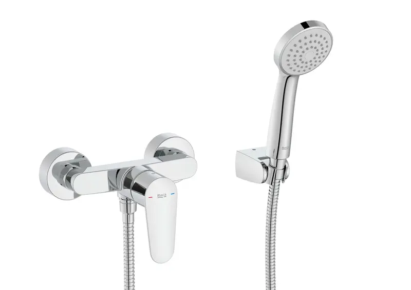 Set Baterie Dus Roca Victoria Plus 2in1 A5A204FC00 | Crom, Cu Para