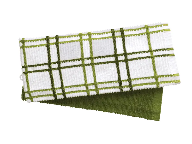 Set prosoape de bucatarie 2 bucati VERZI 100% bumbac