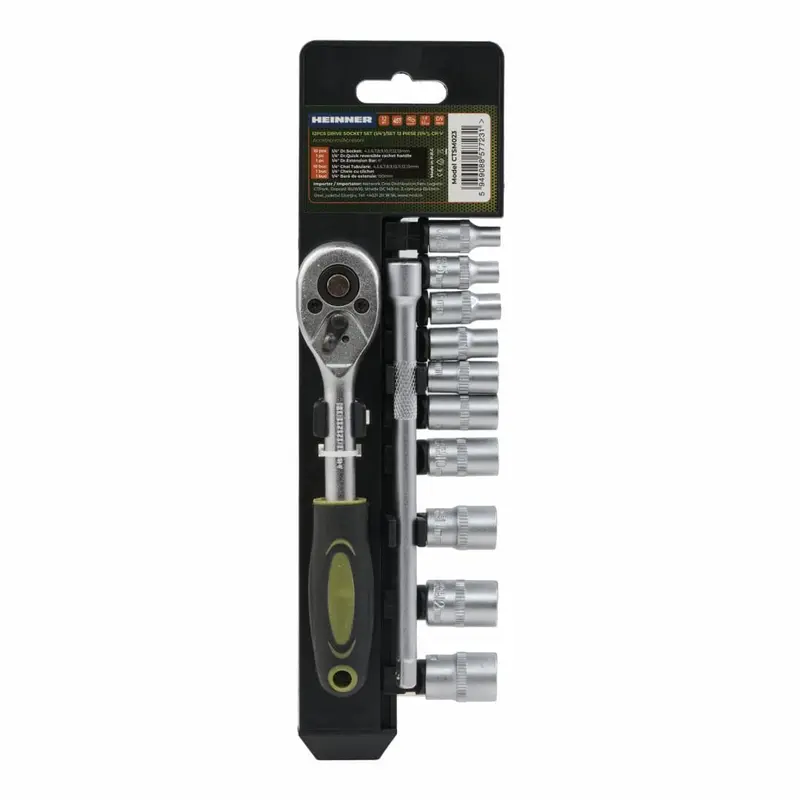 Set Scule Heinner CTSM023 | 12 Piese, 1/4", CR-V