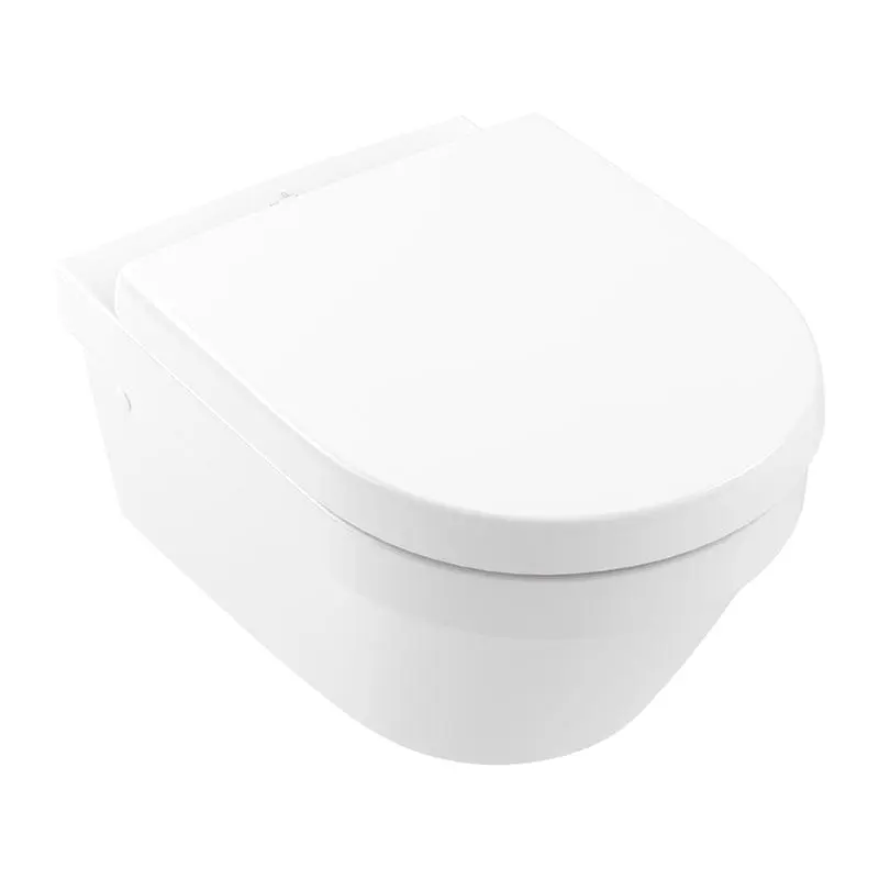 Set vas WC suspendat, cu capac soft close si quick release, alb