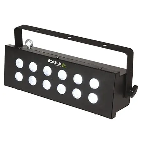 Stroboscop Ibiza Light STROBE12.3UV | UV, 12x3W, DMX, Efecte Scena