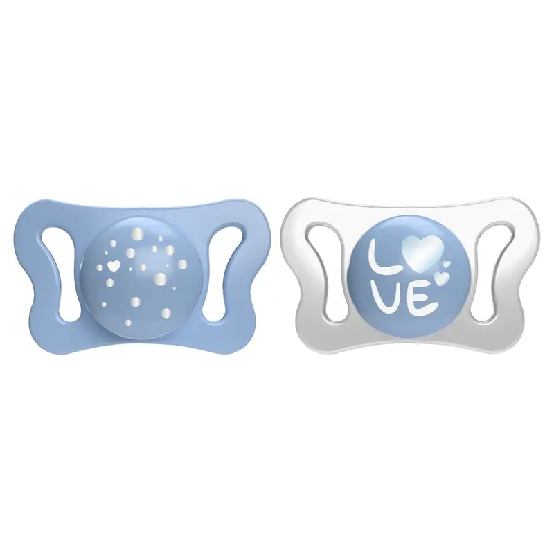 Suzeta Chicco Physioforma Micro 75126-7 | 2 Bucati, Blue, 0-2 Luni