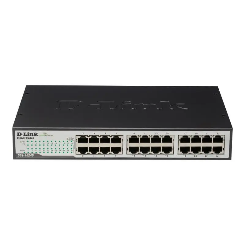 Switch D-Link DGS-1024D/E | 24 Porturi, Gigabit, Plug-and-Play