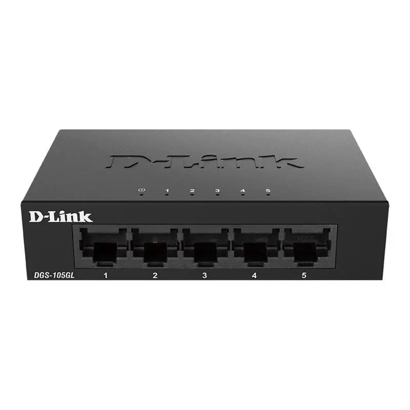 Switch D-Link DGS-105GL/E | 5 porturi Gigabit, Unmanaged, Metal