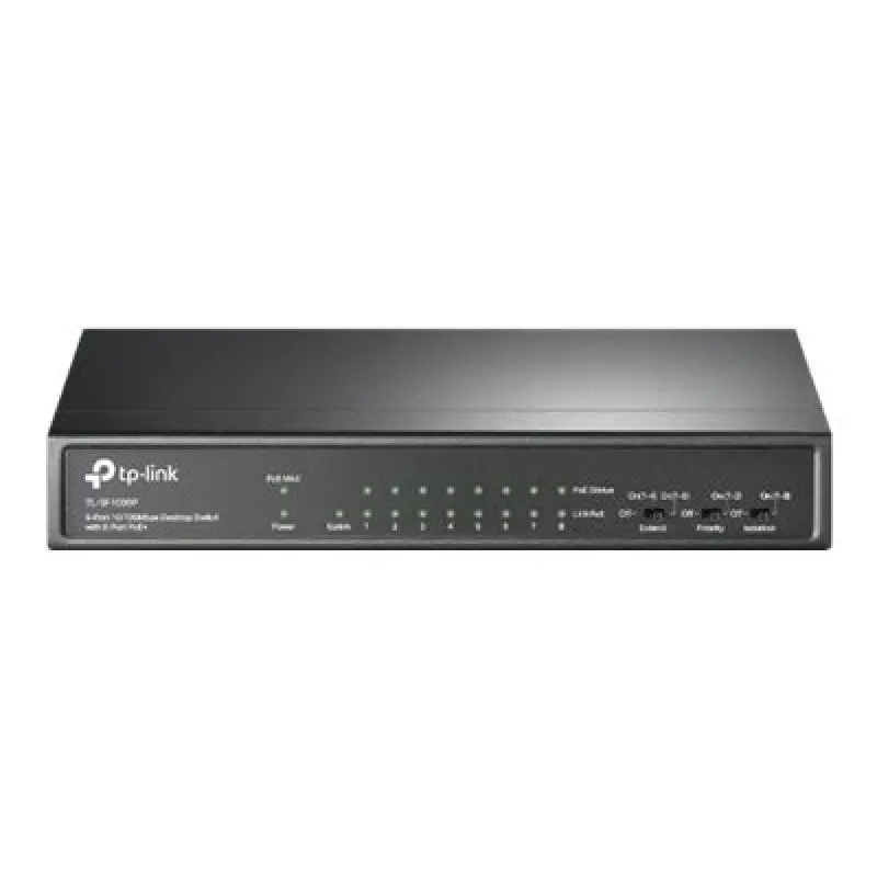 Switch TP-Link TL-SF1009P | 9 Porturi, Fast Ethernet, PoE