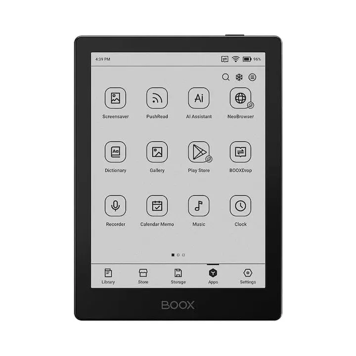 Tableta E-Ink BOOX MOBBOXGO6BK | 6", 2GB RAM, 32GB, Negru