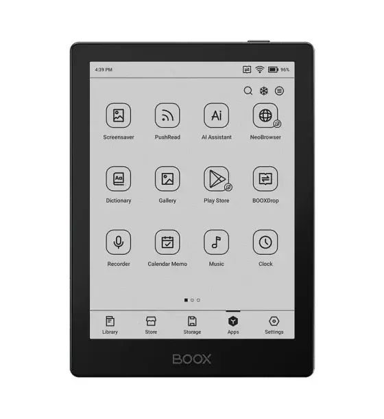 Tableta E-Ink BOOX MOBBOXGO6WH | 6", 2GB RAM, 32GB, Alb