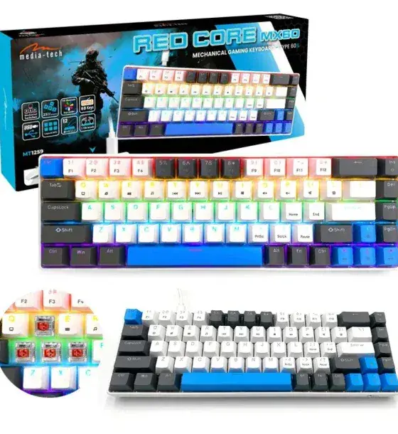Tastatura Media-Tech MT1259 | Blue, Gaming