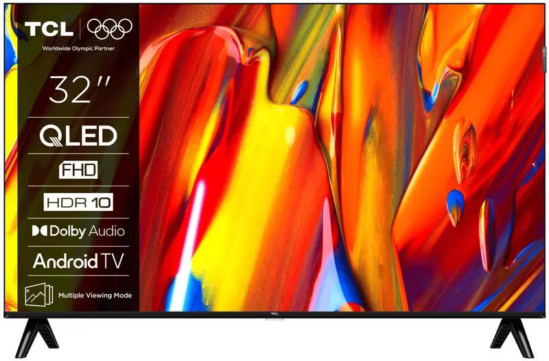 Televizor TCL QLED 32V5C | 80 cm, Smart Google TV, Full HD, (Model 2025)