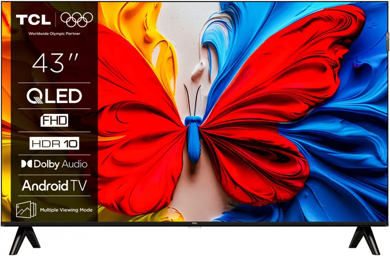 Televizor TCL QLED 43S5K | 108 cm, Smart Android TV, Full HD