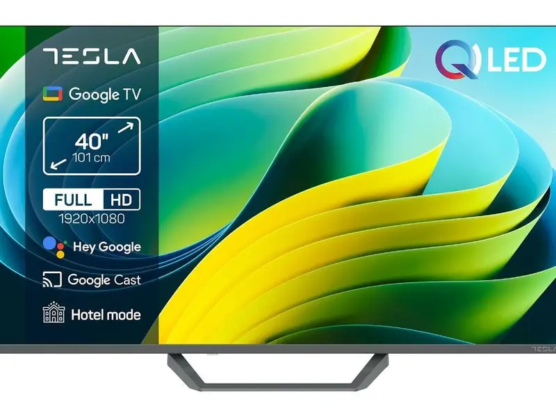 Televizor Tesla QLED Q40E665GFS | 101 cm, Google TV, Full HD, HDR