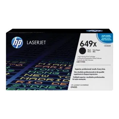 Toner HP 649X CE260X | Negru, Capacitate Mare, LaserJet