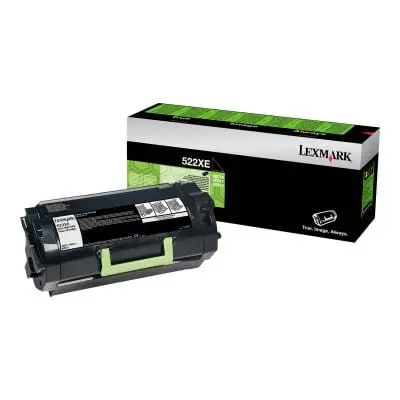 Toner Lexmark 522XE 52D2X0E | Negru, Capacitate Mare, Original