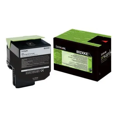 Toner Lexmark 802XKE | Negru, Capacitate Mare, Original