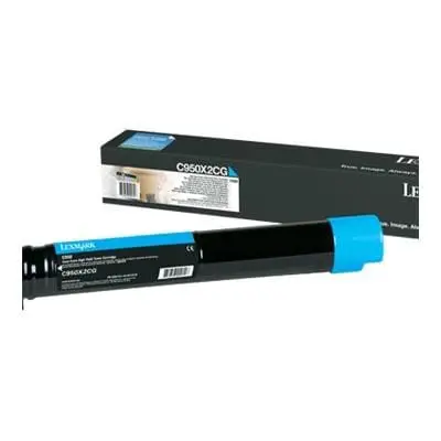 Toner Lexmark C950X2CG | Cyan, Original, 22000 pagini, C950