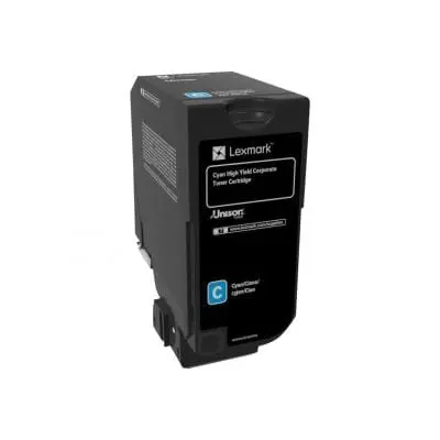 Toner Original Lexmark 74C2HCE | Cyan, High Capacity