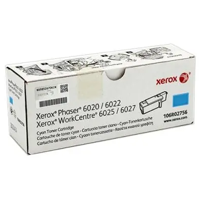 Toner Xerox 106R02756 | Cyan, Phaser 6020, Original