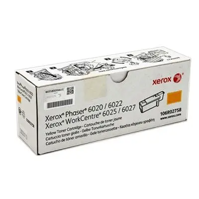 Toner Xerox 106R02758 | Galben, Phaser 6020, WorkCentre 6025
