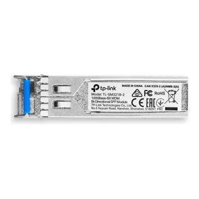Transceiver SFP TP-Link SM321B-2 | Fibra optica, 1000Base-BX, Hot-pluggable