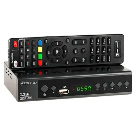 Tuner Digital Cabletech URZ0336C | DVB-T2/C, H.265, Terestru/Cablu