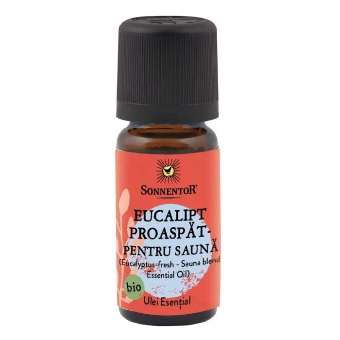 Ulei esențial pentru saună Sonnentor Eucalipt proaspăt, amestec, BIO, 10 ml