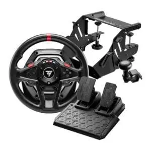 Volan Thrustmaster T128-P SIMTASK FARMING PACK EU 4160937 | PC/PS4/PS5, Force Feedback, Pedale Incluse